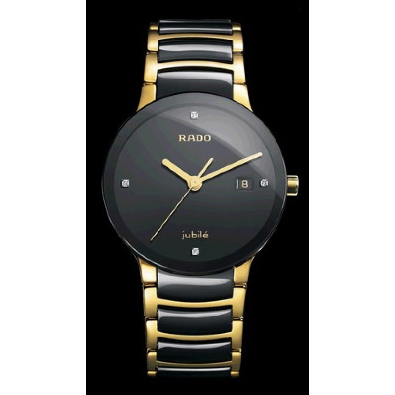 Watches for Men : Rado Centrix Jubilé Golden Black